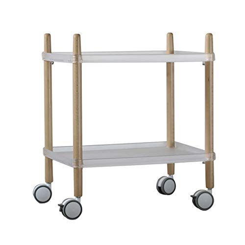 KFDQ Simple Mini Coffee Table, Bedroom Living Room Solid Wood Creative Bedside Table/Bedside Table, Mobile Table