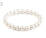 Breite 0,8 cm 1stück 2 Créme Sehr Hell Perlenarmband, Perlen- Und Strassarmbänder, Armreifen, Modeschmuck