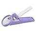 Homgaty Curved Edge Purple White Finger Nail Clipper Cutter 2X Magnifier for Aged