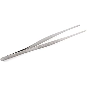 Pinzette Futterpinzette Fütterungs-Zange ( Gerade 25cm ) aus Rostfreiem Stahl Aquarium Terrarium Feed Tool Reptilien Eidechsen Spinner Schlangen Spider Haustier Insekten Garten Werkzeug