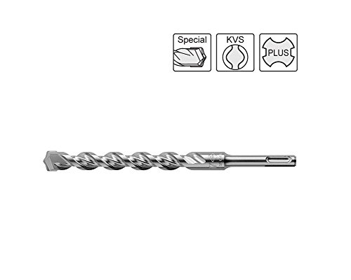 S&R Professional Hammerbohrer SDS-Bohrer-Set, Betonbohrer SDS Plus 6-tlg: 5,6 ,8 x 110mm; 6,8,10, x 160mm für Beton, Granit, Stein. Bohrer für Bohrhammer und Schlag-Bohrmaschine. MADE IN GERMANY - 6