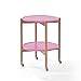 Produktbild Klapptisch YANFEI, Massivholzkante Runde Wohnzimmer Balkon Couchtisch Bewegliche Kleine Runde, Blau, Rosa, Weiß (46 * 54 cm) (Farbe : Pink)