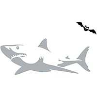 Bügelbild Hai aus Flexfolie