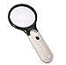 Produktbild RDJM 1pcs bewegliche 3 x 45x Handheld 3led Lampe Lupe große Lesung Lupe für Karte Zeitung Schmuck optische Instrumente Radmon Farbe