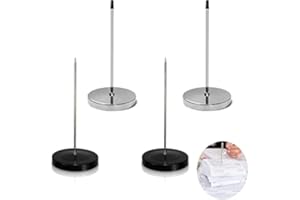 LYLQMY 4 Pcs Paper Spike Memo Holder, Receipt Spike Paper Spike Receipt Bill Ticket Note Memo Spike with Round Base, for Bill Receipt Note Paper Order in Restaurant Office Hotel