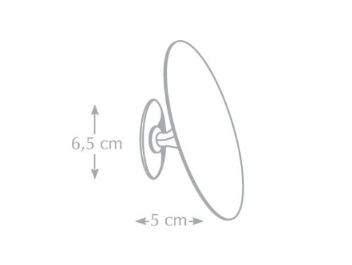 Frasco Wand-Kosmetikspiegel randlos, Ø 15cm, 3/5/7-fach, Vergrößerung:7-fach - 4