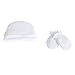 Cambrass Unisex Baby Hat and Mittens Gift Set White Newborn