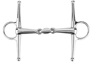 tooloflife Anello per cavalli, in acciaio inox, a tre sezioni, per cavalli, bocca, cavalli, anello rotante, 127 mm