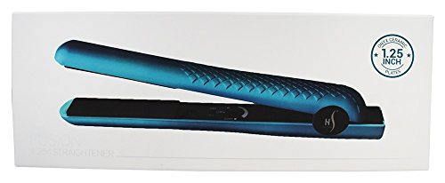 HerStyler - Onyx cerámica 1.25"Flat plancha de fusión azul
