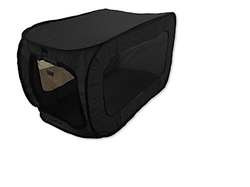 Beatrice-Home-Fashions-SLOPPK00BLK-POP-UP-PET-KENNEL-Black