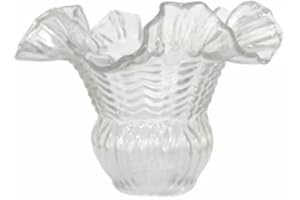 EDM Tulipa de cristal transparente ARUM 11x16cm con apertura de 5cm