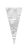 Snowflakes Cone Cello Bag Pkt 20