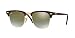 Produktbild Ray-Ban Clubmaster Sonnenbrille in glänzenden roten Havanna Green Flash-Gradient RB3016 990/9J 51 51 Green Gradient Flash Mirror