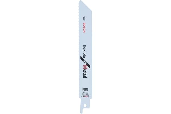 Bosch Professional 5 pièces Lame de scie sabre S 922 BF Flexible for Metal (pour le métal, 150 x 19 x 0,9 mm, Accessoires scie alternative)