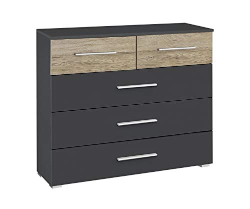 Kommode Inklusive 5 Schubladen In Eiche Sonoma Bxhxt 93 X 81 X 42 Cm Rauch Mobel Flexx Schlafzimmer Kommode Sidra Hospital