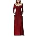Produktbild Abendkleider Elegant Für Hochzeit Kurz Rot,Winterkleider Damen Lang,Retro Kleider 50Er,Abendkleider Sommerkleider Damen Sommerkleider Damen Knielang Lange Sommerkleider Kleider Damen V-Ausschnitt Rüc