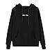 Produktbild Sweatshirt Damen SUNNSEAN Frauen Oh Yes Brief Gedruckt Pullover Hoodie Stilvolle Kleidung Oberteile Mit Kapuze Mädchen Straße Bluse Lose Tuniken