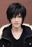 Durarara Izaya Orihara Cosplay Costume Short Black Wig