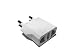 Produktbild Guardian [3-Pack] Reiseadapter/Adapter USA/US/Japan/China auf Deutschland/DE/Europa/EU/EUR-weiß