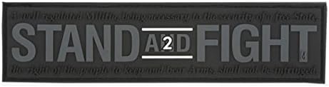 Gear Stand and Fight 2nd Amendment Patch, Swat, 5 x 1.25-Inch