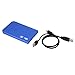 Generic E_51000718 Imported USB 2.0 Sata 2.5" Hard Disk Drive HDD External Enclosure Case Cable Box,(Blue) RS.355.00