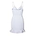 Produktbild WXANYBZ Damen Sommerkleider Kurzarm Sexy Holter Minikleid der Frauen beiläufiger Normallack-Büstenhalter-Partei-Abendkleid,White,M