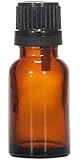 PRASADHAK 10ml Empty Amber Glass Bottle for essential oils blends perfume -3nos