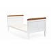 Disney Winnie the Pooh Deluxe Cot Bed - White with Pine Trim