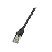 Produktbild LogiLink 3 Stück Patchkabel Cat. 6 F/UTP 0,25 m schwarz