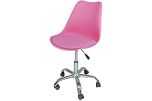 SAMIRA Sedia da ufficio girevole, sedia da scrivania fucsia con rotelle mod. SALLY