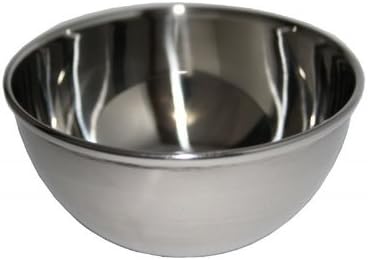Small lathering bowl, stainless steel