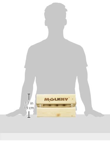 Mölkky Original - Juegos Exterior de Lanzamiento para Jardin, Picnic, Playa, Ocio - 12 Bolos Madera, 1 Palo, Juego Molkky para Adultos, familias, Grupos, 2 o más Jugadores, a Partir de 6 años - Imagen 10