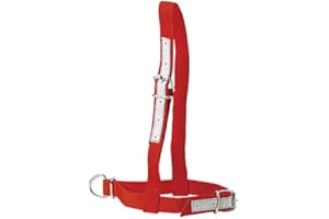 KAMER Licol en Nylon Rouge pour Vache