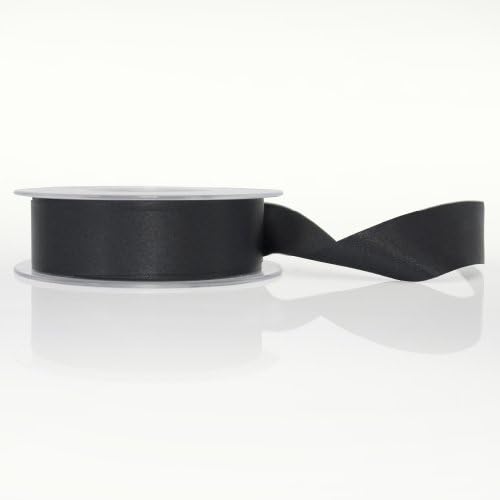 Double Sided Satin Ribbon 25 mm x 5 m Black