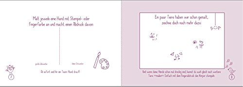 Geschenk zur Geburt für Geschwister: „Endlich große Schwester“ + „Hallo, kleine Schwester“ (Erinnerungs-/Foto-Album,Öko, Recycling-Papier) - 3