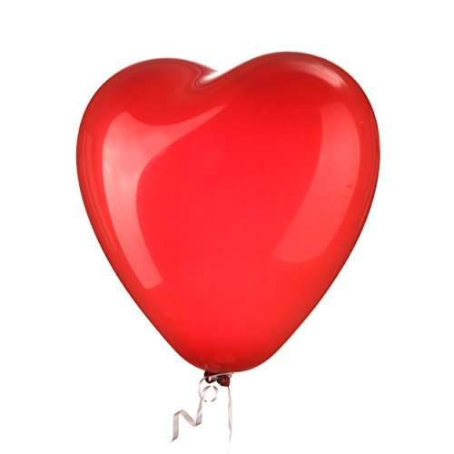 55 rote Herz Luftballons – zur Dekoration von Hochzeiten und anderen romantischen Events – ø 25 cm - 2