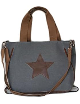 [Gesponsert]Trendige Schöne Damen Tasche Einkaufstasche Shopper Bag Tasche mit Stern Made in Germany