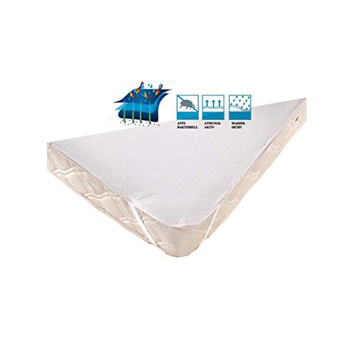 Qool24 Matratzenauflage Wasserdicht Inkontinenzauflage Matratzenschutz Matratzenschoner Bettauflage 11 Größen Weiß 120x200 cm