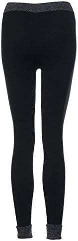 Pants, Manadian Women Fitness Yoga Leggings High Waist Patchwork Skinny Push Up Cropped Pants (Black, S)