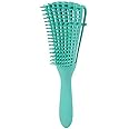 Alexvyan Detangling Brush Multifunctional Octopus Hair Comb Scalp Massager for Natural Hair for Women Afro Textured America 3a to 4c Kinky Wavy Curly Coily Thick Long Hair (Purple) (Green)
