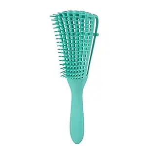 Alexvyan Detangling Brush Multifunctional Octopus Hair Comb Scalp Massager for Natural Hair for Women Afro Textured America 3a to 4c Kinky Wavy Curly Coily Thick Long Hair (Green)