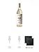 Produktbild Nardini Grappa alla Mandorla mit Mandelgeschmack Italien 1,0 Liter + Poli Grappa Glas 1 Stück Dick Schlange oben + Poli Grappa Glas 1 Stück Dick Schlange oben + Schiefer Glasuntersetzer eckig ca. 9,5 cm Ø 2 Stück