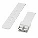 Produktbild Woodln Silikon Smart Watch Strap Zubehör Uhrenarmband Armband für Pebble Time / Pebble Time Steel / Motorola 360 2nd Gen / Samsung Gear 2 R380 R381 R382 / LG G Watch W100 / LG G Watch R W110 / LG Watch Urbane W150 / Asus ZenWatch / Asus Vivowatch (White)