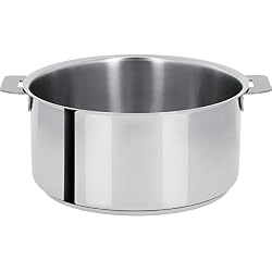 Cristel - F26Q Faitout inox 26cm sans poignée amovible - Collection Mutine