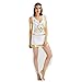 Produktbild NiQiShangMao Griechische Göttin Cosplay Frauen Sexy Tiefem V-Ausschnitt Kurzarm Split Spitze Weiß Halloween Kostüme Set für Frauen mit Gürtel Arm Tragen