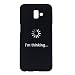 Produktbild Samsung Galaxy J6 Plus Hülle, Carols Schwarz Samsung Galaxy J6 Plus Handyhülle , Samsung Galaxy J6 Plus Schutzhülle ,TPU Silikon Hülle / Case / Cover / Handytasche für Samsung Galaxy J6 Plus ,Schock Absorption/Kratzfest Backcover Handyhülle TPU Case für für Samsung Galaxy J6 Plus - I'm thinking