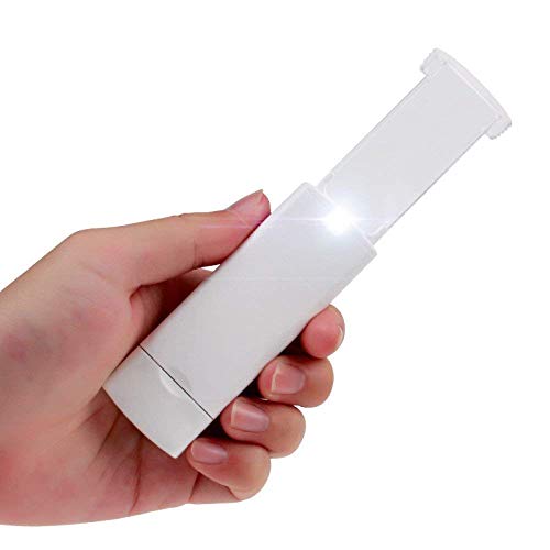 Handheld Magnifying Glass 2X Mini Pull Out with Led Lights for Old Man Kids Rectangular Reading Portable Jewelry Coins Stamps Identification Enlargement Magnifier Lupe