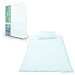 Childrens Pure 100% Cotton Cot Size Light Blue Duvet Cover Set