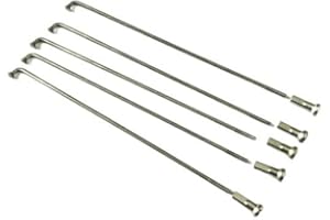 SEBA.RICAMBI Kit 5 Raggi Raggio 5 Nipples 160 x 3 mm per Ruota Cerchio Posteriore Ciclomotore Ciao C7 Px Pxv P Pv Sc R ecc