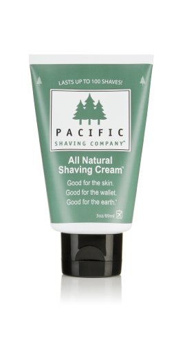 Pacific Shaving Company All Natural Shaving Cream 3 oz
